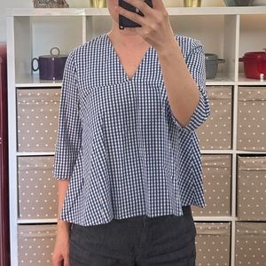 Checkered pattern top